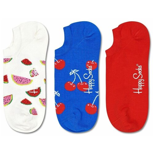 Подследники Happy Socks, 3 пары, 3 уп., размер 25, мультиколор 5 pairs lot set fruit funny cotton happy invisible summer no show socks women men short low cute sock slippers silicone socks