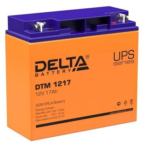 Аккумулятор UPS 12В 17А. ч Delta DTM 1217