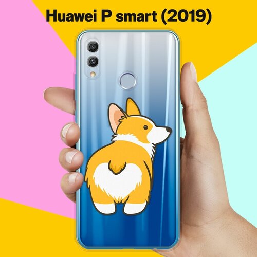 Силиконовый чехол Корги на Huawei P Smart (2019) силиконовый чехол корги лежит на huawei p smart 2019