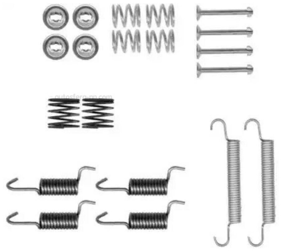 Комплект монтажный тормозных колодок Textar 97038900 для Hyundai Getz Sonata IV; Kia Magentis Soul