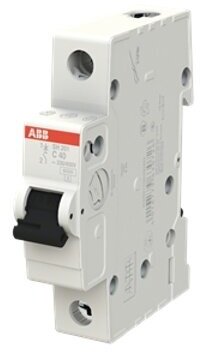 Автоматический выключатель ABB SH201 1P, 40A, C, 6кА