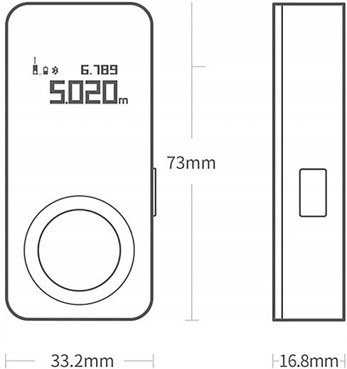 Лазерный дальномер Xiaomi HOTO Smart Laser Measure QWCJY001 - фотография № 8