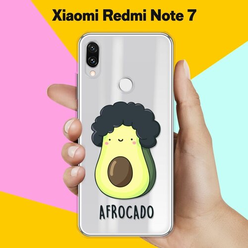 Силиконовый чехол Афрокадо на Xiaomi Redmi Note 7 силиконовый чехол каллиграфия на xiaomi redmi 7 сяоми редми 7 с эффектом блика