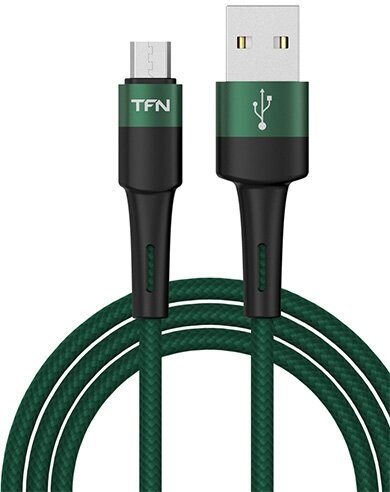 Кабель USB 2.0 - microUSB TFN ENV 1,2m нейлон/зеленый TFN TFN-С-ENV-MIC1MGRN