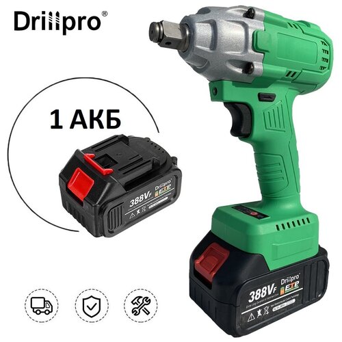 Гайковерт ударный бесщеточный 3200 обмин c АКБ 1-шт 18V Li-Ion и зарядкой 2 скорости реверс 447000₽