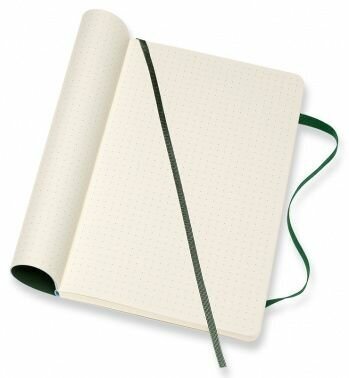 Блокнот Moleskine CLASSIC SOFT Large 130х210мм 192стр. пунктир мягкая обложка зеленый