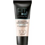 MAYBELLINE NY Тональный крем Fit Me! 100 фарфор 0 - изображение