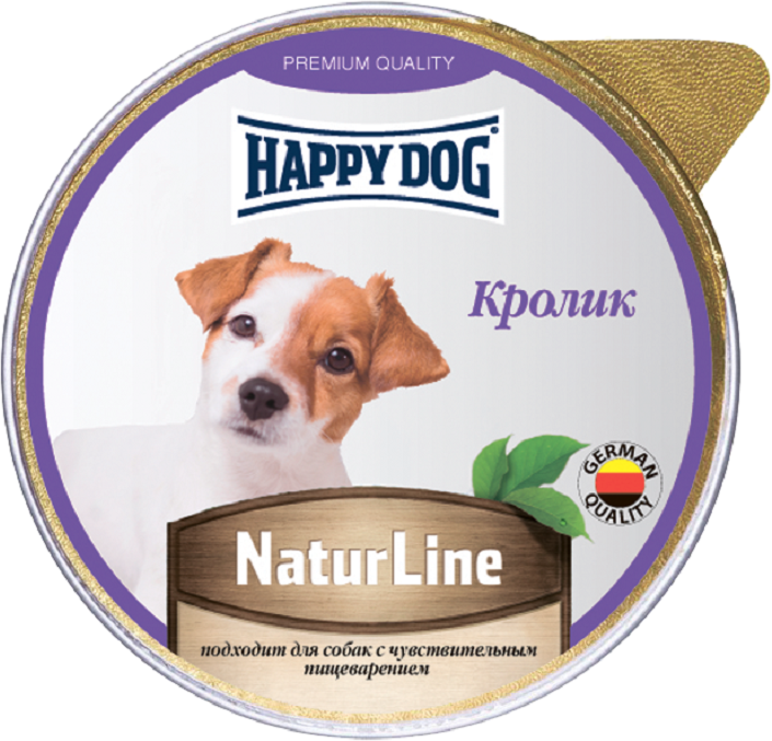 Happy Dog Natur Line консервы для собак Кролик паштет 125 г