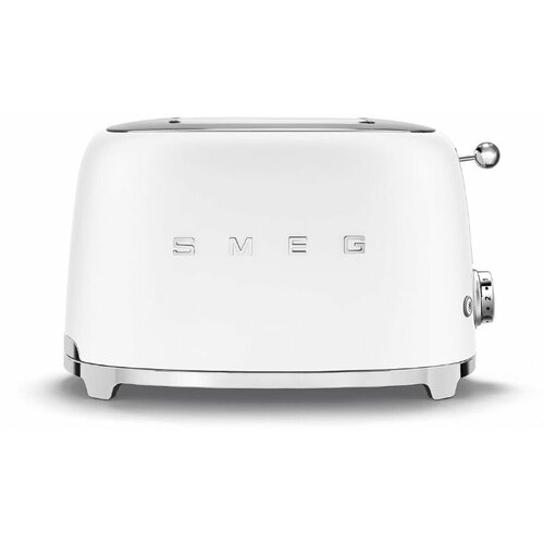 Тостер Smeg TSF01WHMEU, белый матовый тостер на 2 ломтика smeg tsf01whmeu матовый белый