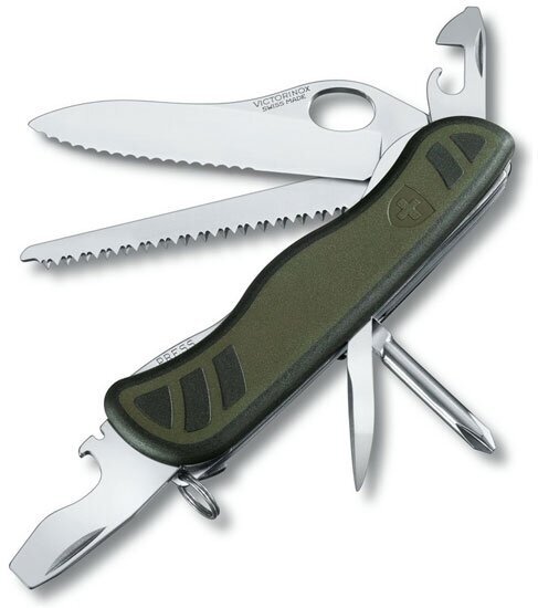 Нож Victorinox 0.8461. MWCH MILITARY, 111 мм, зеленый