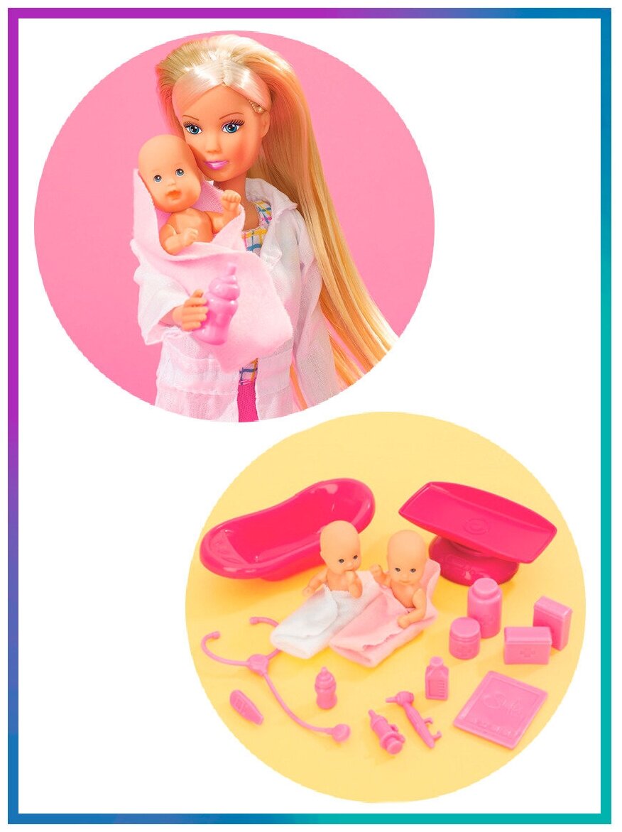 Кукла Simba, Штеффи Детский доктор+2 малыша, 12 мед. предметов Steffi Love (Simba) - фото №9