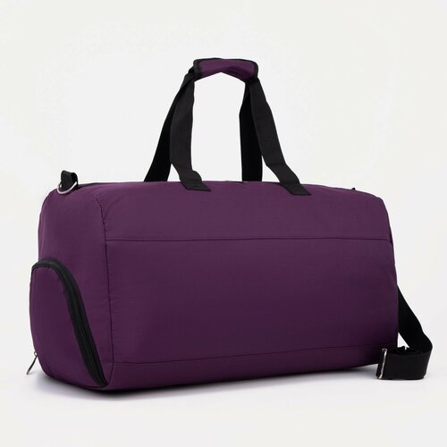 фото Сумка спортивная на молнии, отдел для обуви, наружный карман, цвет фиолетовый mikimarket
