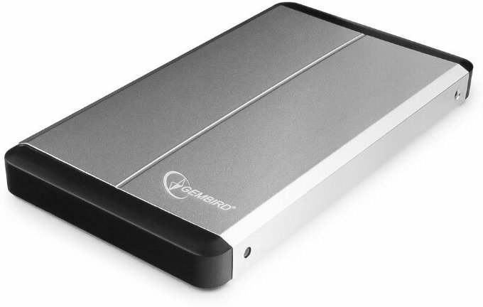 Контейнер Gembird Контейнер Gembird EE2-U3S-2-S для 2.5 SATA HDD, алюминиевый, серый (USB3.0)