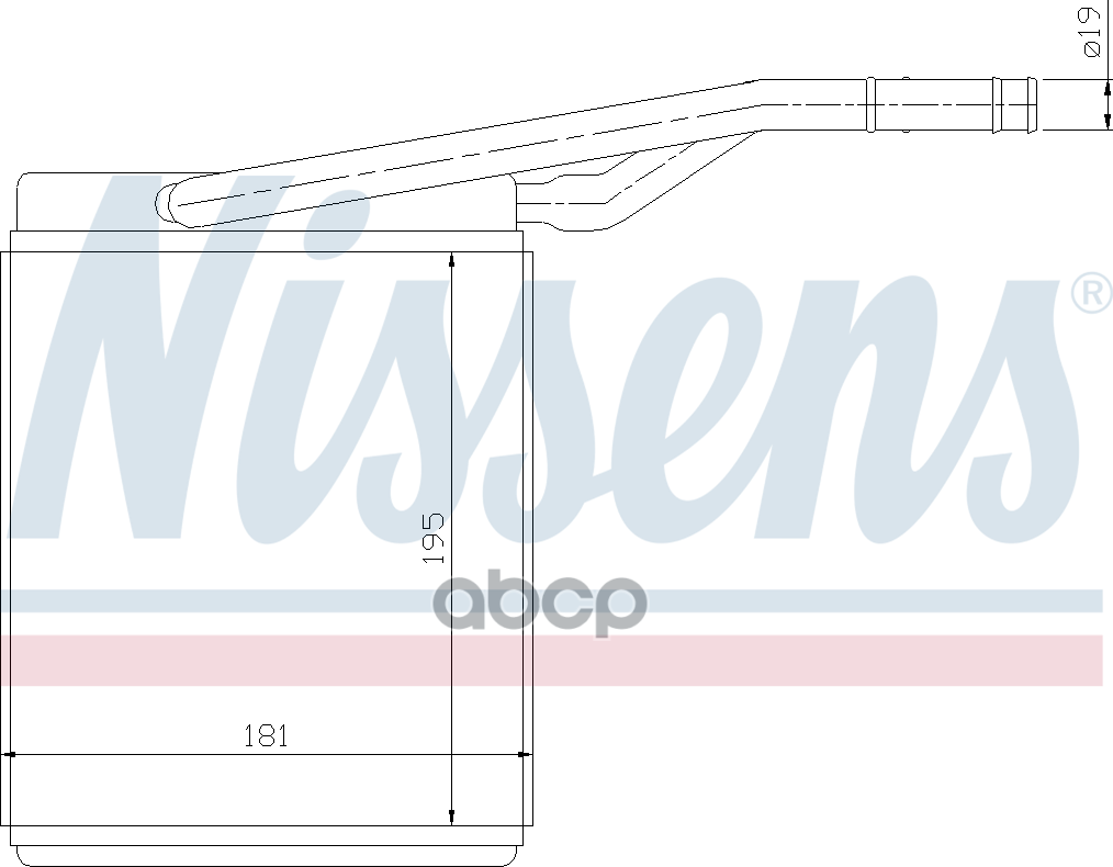 Радиатор Отопителя Ford: Focus (Daw/Dbw/Dfw/Dnw) 1.4-2.0I/Di/Tdi/Tddi/Tdci/16V/Rs/St170 98-04, Tourneo Connect/Transit Connec.