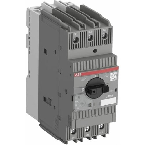 MS165-65 автоматический выключатель с регулируемой тепловой защитой (52-65А) 30kA ABB, 1SAM451000R1017 ms165 54 автоматический выключатель с регулируемой тепловой защитой 40 54а 25kа abb 1sam451000r1016