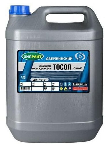 OILRIGHT Тосол -40 20кг