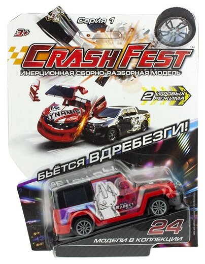 Внедорожник 1 TOY CrashFest Rabbit (Т17090-21) 10 см