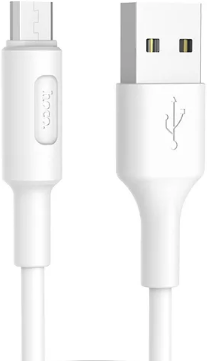 Кабель HOCO X25 USB (m)-microUSB (m) 1.0м 2.0A силикон белый