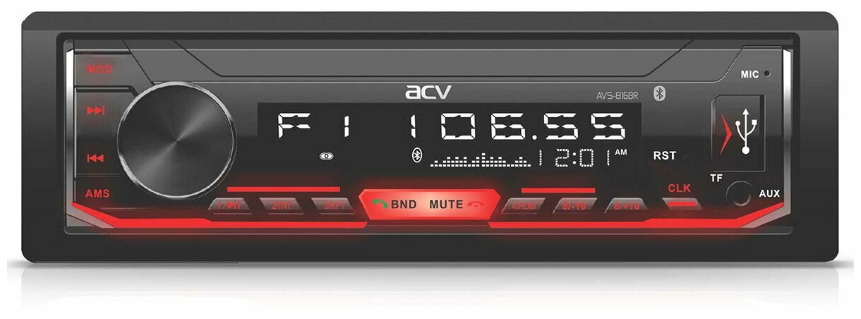 Магнитола FM/USB/SD/AUX с Bluetooth ACV AVS-816BR