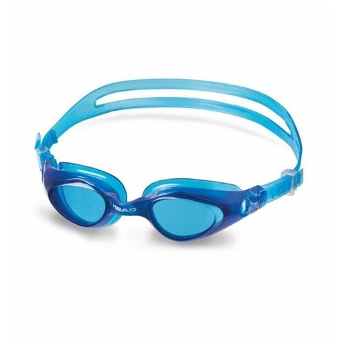 фото Очки для плавания head cyclone jr, детские, синяя рамка, голубые стекла
