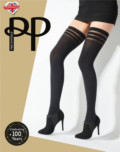 Чулки  Pretty Polly, 80 den, размер S/M/L, черный