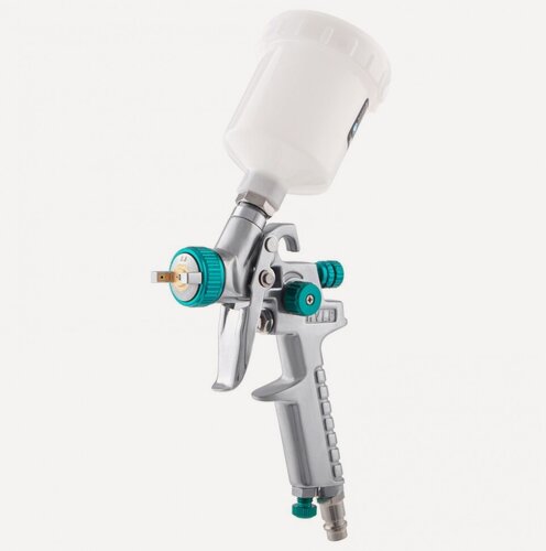 Изображение товара Краскораспылитель Stels AG 810 HVLP гравитационный, сопло 0, 8 мм и 1 мм 57361