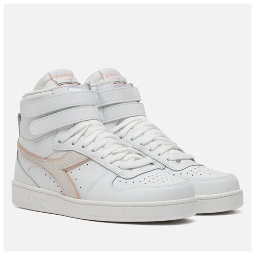 фото Женские кроссовки diadora magic basket mid leather белый, размер 38.5 eu