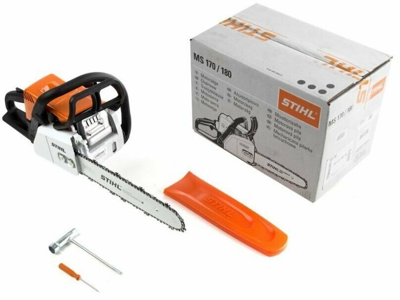 Бензопила цепная бензиновая, STIHL MS 180 16 40 СМ - фотография № 6