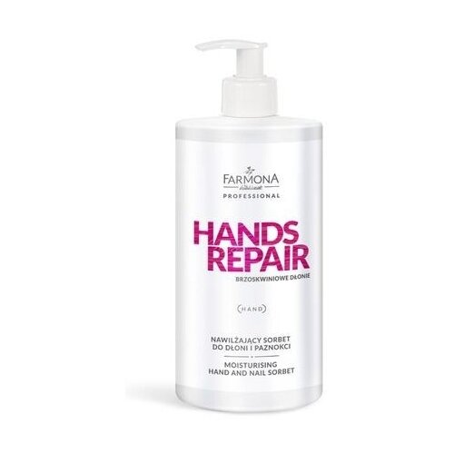 Farmona Cорбет увлажняющий для рук и ногтей Hands Repair, 500 мл farmona professional скраб для рук velvet hands с лилией и сиренью 550 мл 550 г