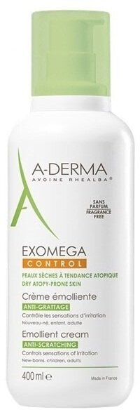 A-Derma Exomega Control крем для лица и тела смягчающий 400 мл