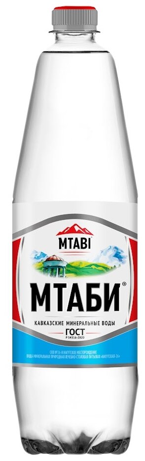 Вода минеральная питьевая, лечебно-столовая Мтаби 1,25л. ПЭТ