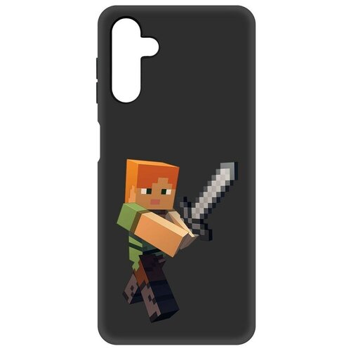 Чехол-накладка Krutoff Soft Case Minecraft-Алекс для Samsung Galaxy A13s (A137) черный чехол накладка krutoff soft case пес турист для samsung galaxy a13s a137 черный