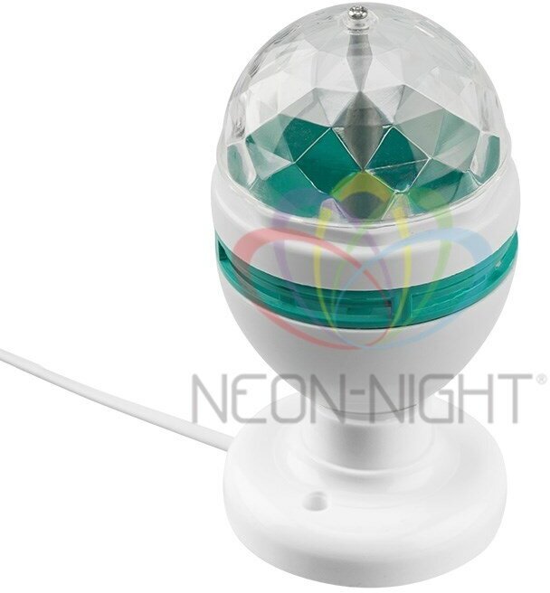 Светодиодная диско-лампа Neon-Night e27 подставка с цоколем e27 в комплекте 220В - фото №13