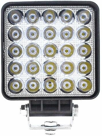 Фара светодиодная 25 LED (направленный свет) 75W квадратная 12/24В