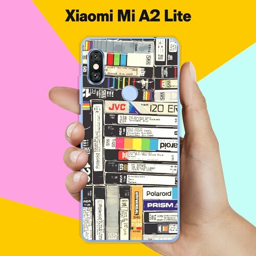 Силиконовый чехол на Xiaomi Mi A2 Lite Кассеты / для Сяоми Ми А2 Лайт