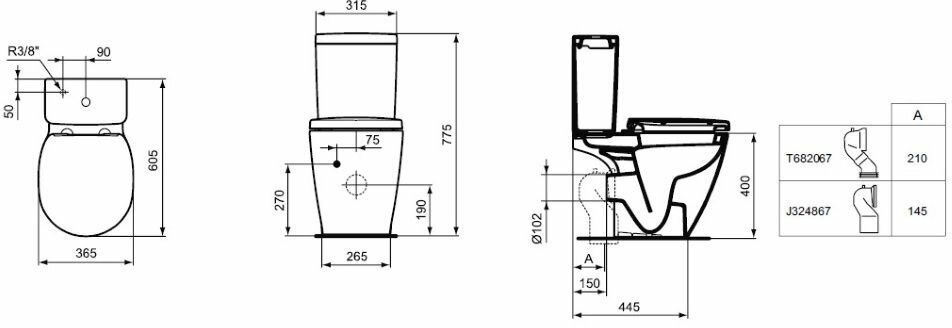 Бачок Ideal Standard Connect (E797001) - фото №2