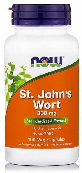 NOW FOODS St. John's wort 300 мг (Зверобой) 100 вег капс (Now Foods)