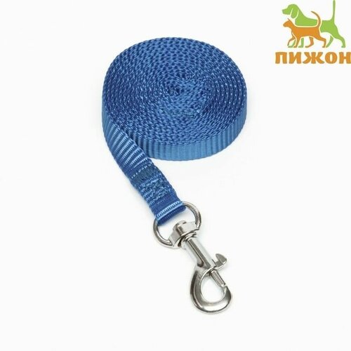 Поводок 120 х 1 см полиэстер синий 650₽