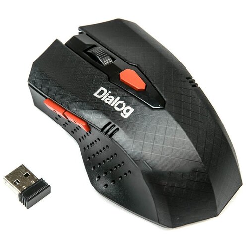 беспроводная мышь dialog mrop 03u black usb черный Мышь Dialog MROP-09U Black