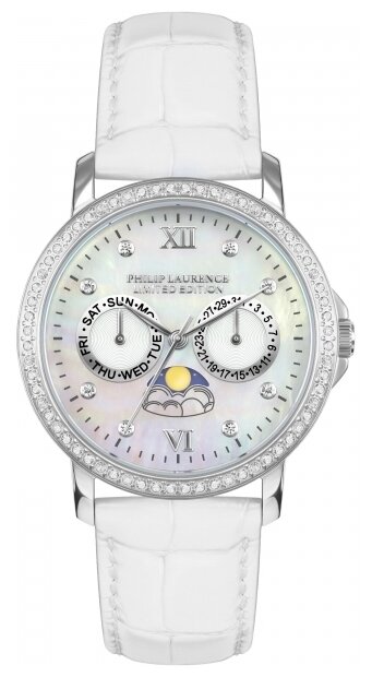 Наручные часы Philip Laurence Basic PL256SS0-34M, белый, серебряный