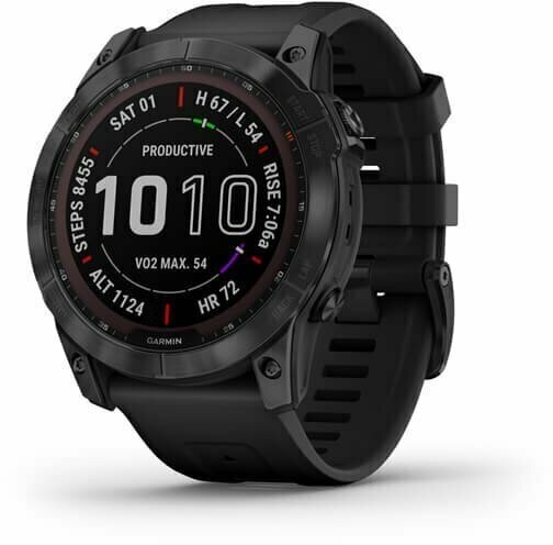 Умные часы Garmin Fenix 7X Sapphire Solar, черный