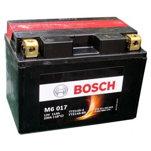 фото Мото аккумулятор bosch m6 017 agm (0 092 m60 170)