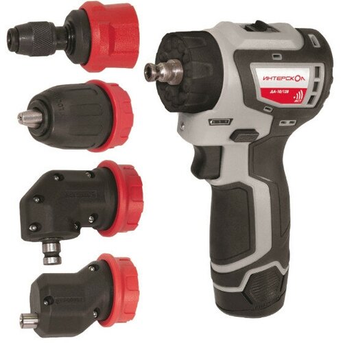 Аккумуляторная дрель-шуруповерт Интерскол ДА-1312В 36 комбимакс бесщеточная 4 насадки Li-ion сумка 2 аккумулятора 6872278 11855₽