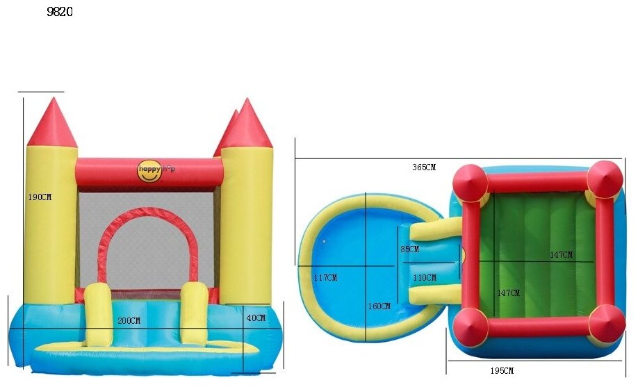Надувной батут Happy Hop 9820