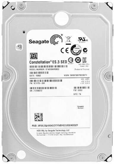 Жесткий диск Seagate ST4000NM0053 4Tb 7200 SATAIII 3.5" HDD