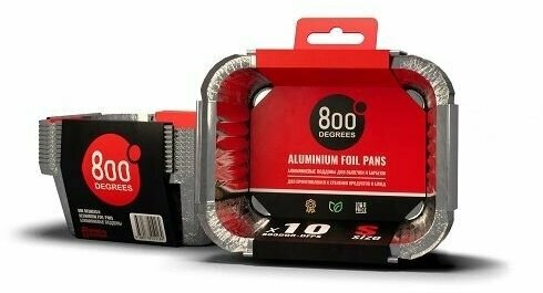 Алюминиевые поддоны 800 Degrees Foil Pans S-size, 10 шт.