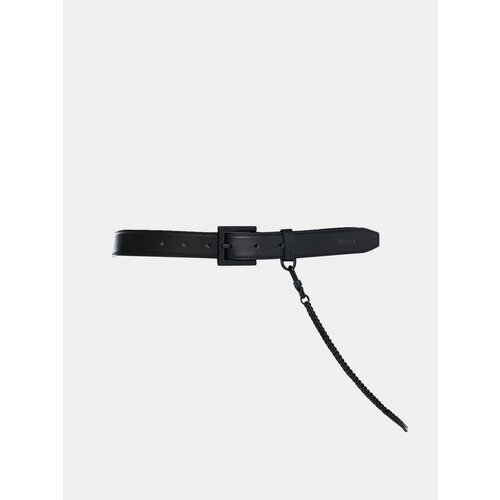 фото Ремень juun.j, натуральная кожа, для женщин, черный