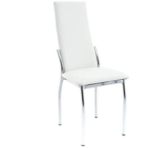 Стул Аврора М Асти Хром / Аврора вайт, экокожа
