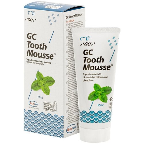 Зубной гель GC Tooth Mousse (Тусс Мусс) для восстановления эмали, мята, 35мл, 40 г