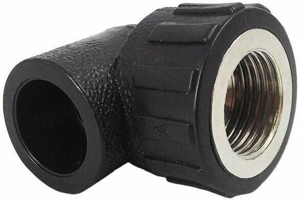 фото Муфта ПНД комбинированная угловая с внутренней резьбой под пайку DN 32- 3/4 (25 мм)